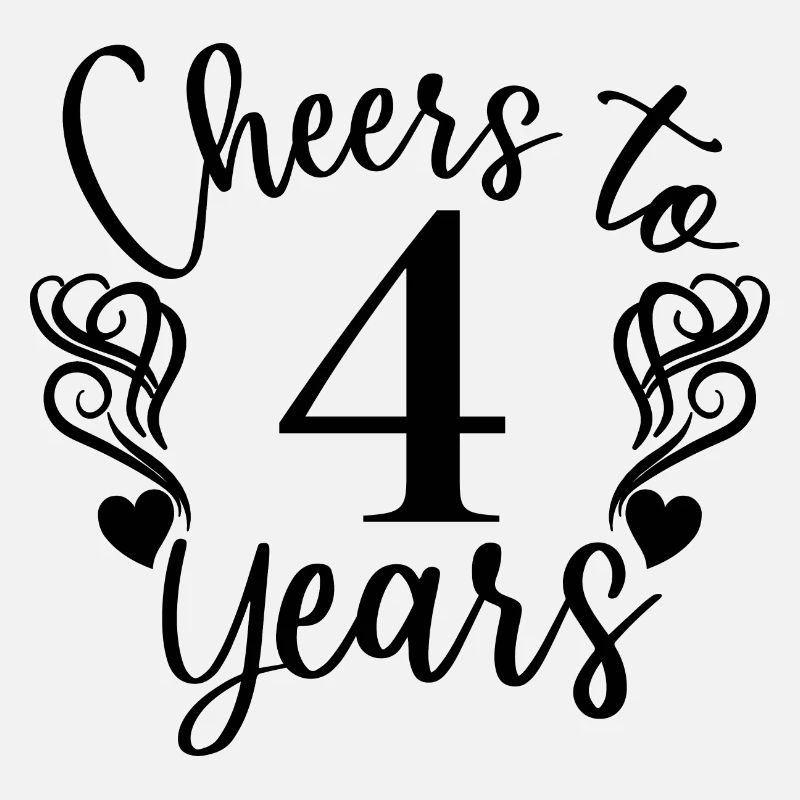 Prost auf 4 Jahre 4. Geburtstag