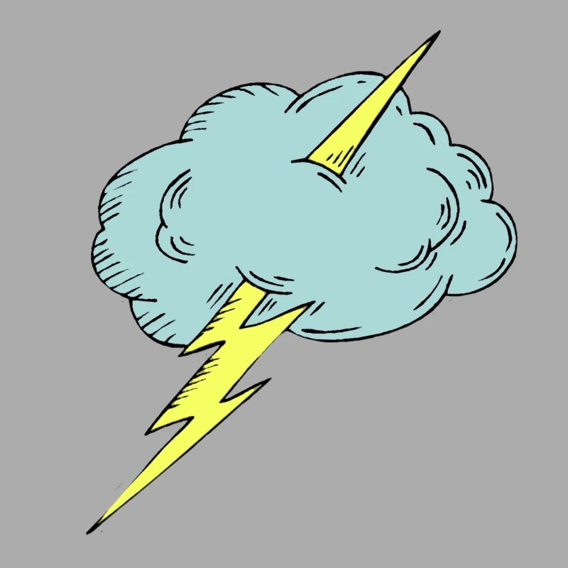 Thunder! Lightning Storm with Cloud