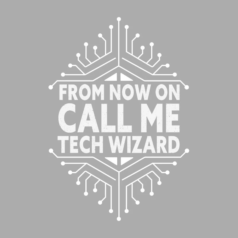 Call Me Tech Wizard Funny IT Support Computer
