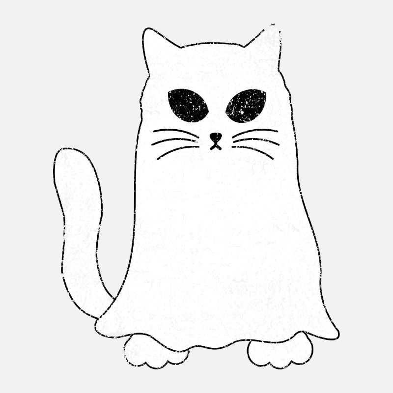 Vintage Sheet Ghost Cat