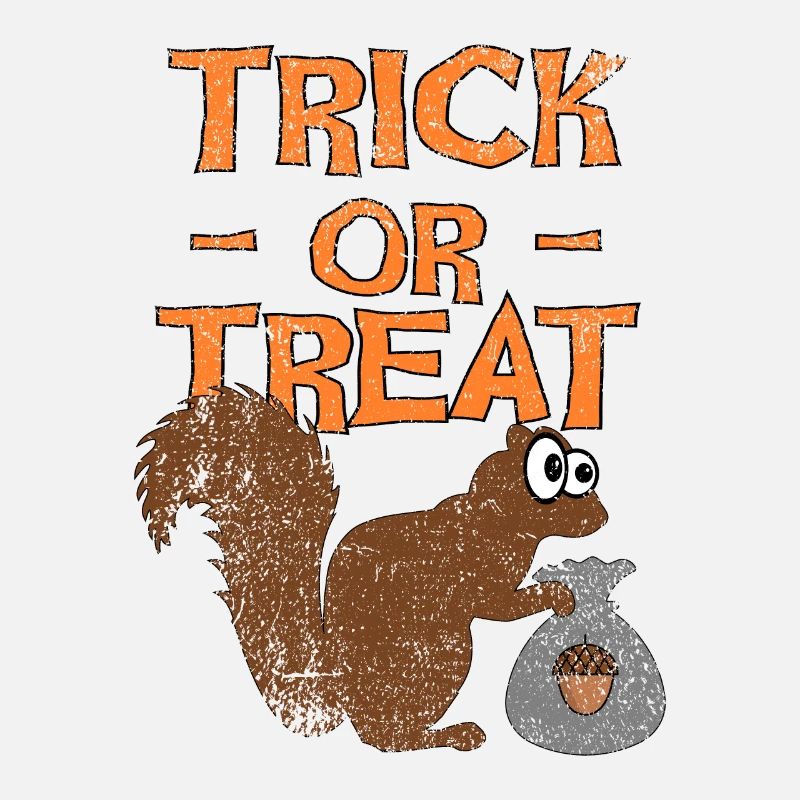 Halloween Eichhörnchen, Süßes oder Saures
