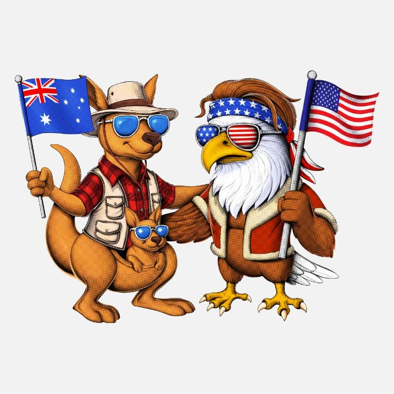 Australian Kangaroo American Bald Eagle