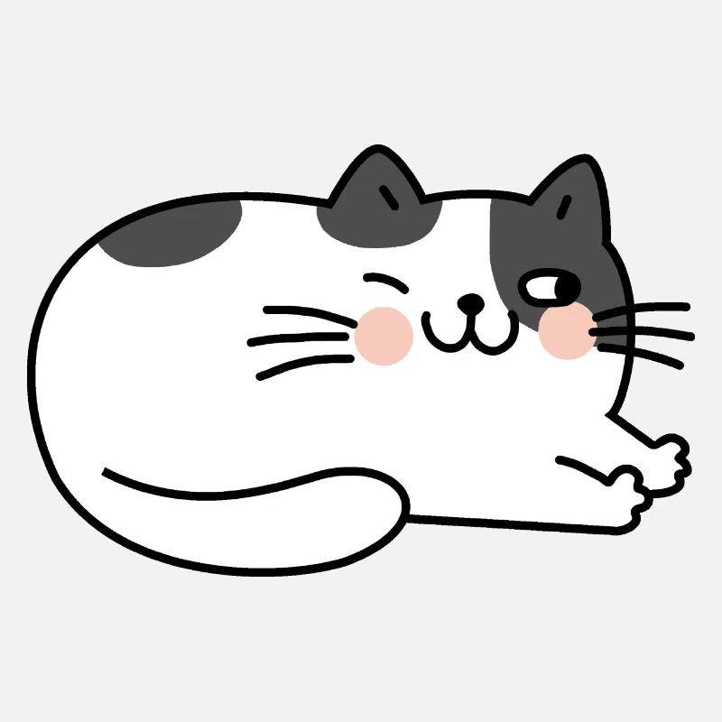 Chat Couché Mignon