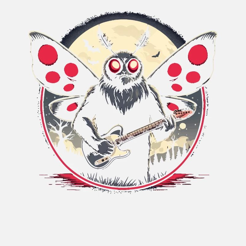 Mothman Point Pleasant Guitar Lover Cryptid