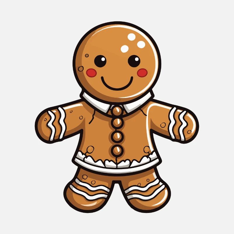 Gingerbread Man Biscuit Christmas Baking