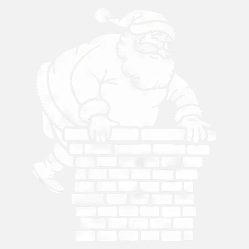 Weihnachtsmann Silhouette Minimalistisch