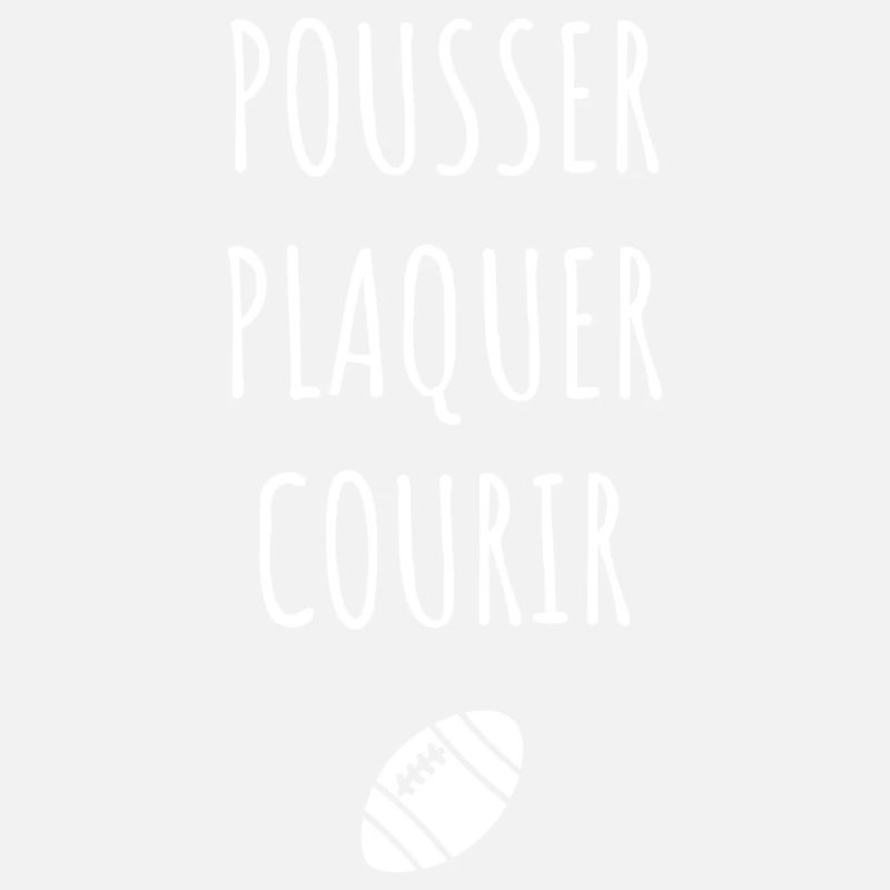 Pousser plaquer courir rugby