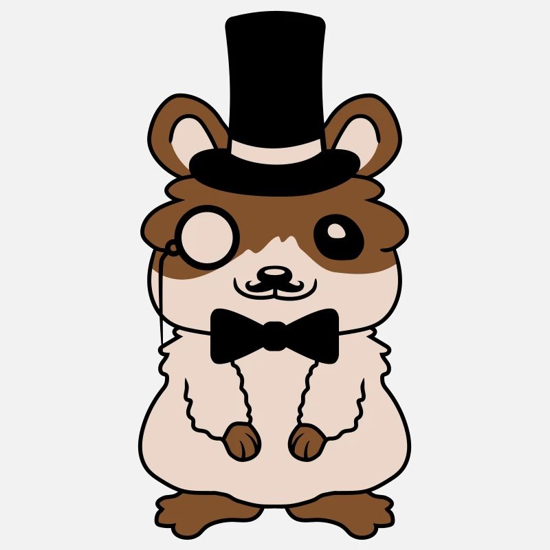 Herr Hamster Zylinder Hut