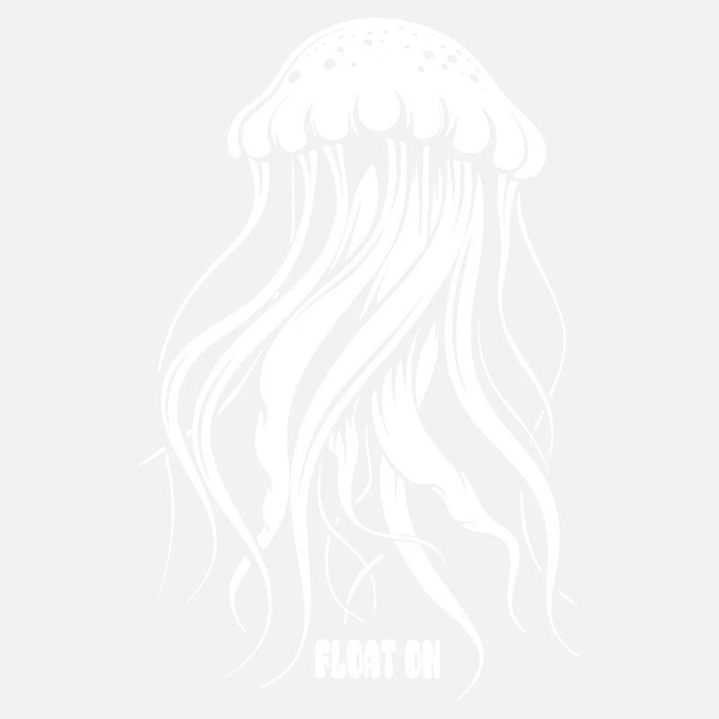 Float on, jellyfish with tentacles, sea creatures