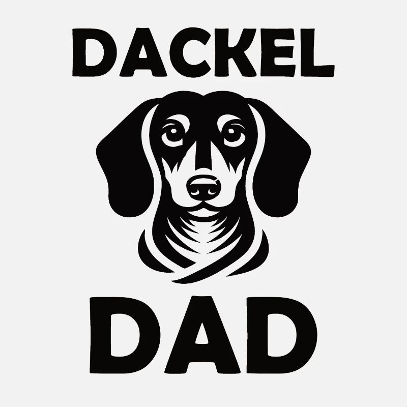 Design de papa teckel pour l’éventail de chiens