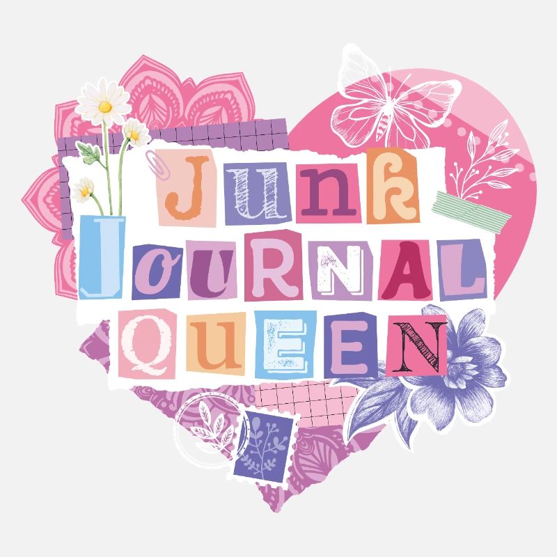Junk Journal Queen – Heart Collage