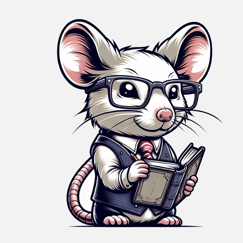 Professeur de souris mignonne