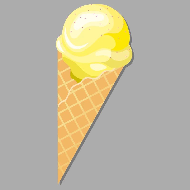 Kugel Vanille Eis Geschenk Idee