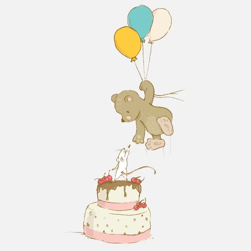 Maus und Bär feiern Geburtstag