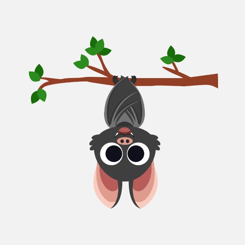Bat Bat Baby Vampire Branch Tree Hanging