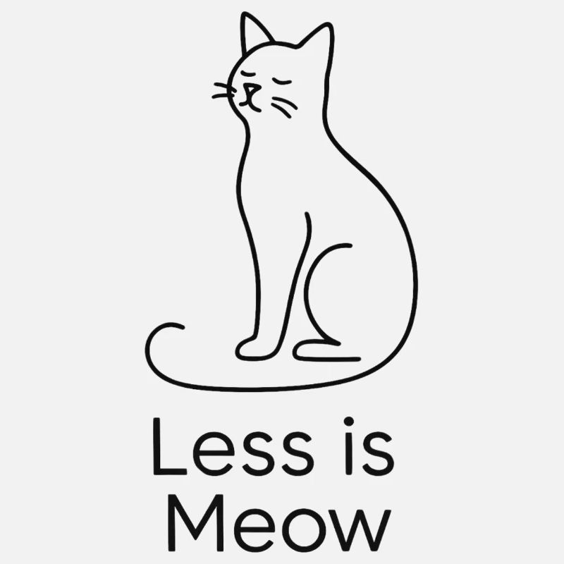 Less is Meow – Chat minimaliste avec du style