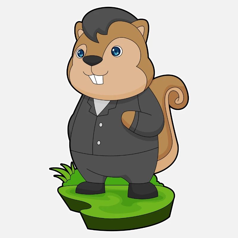 Eichhörnchen Bräutigam Anzug Hochzeit