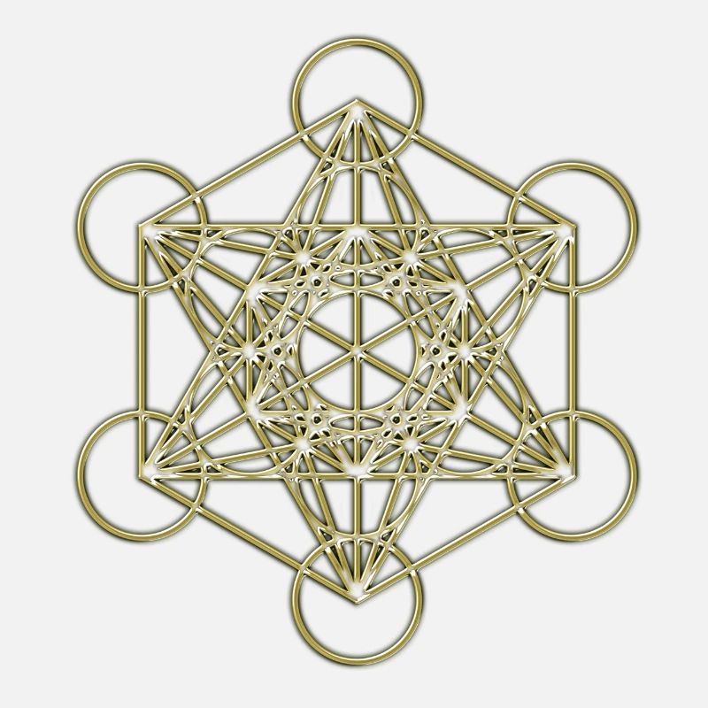 Metatron's Cube gold 3D