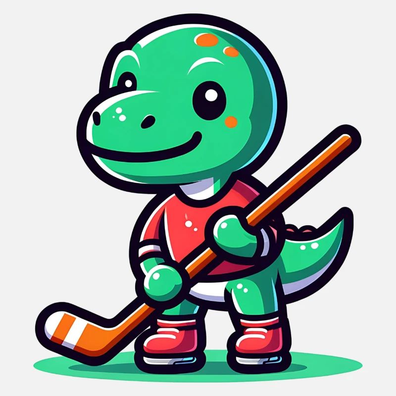 Mignon Dino Équipe de joueurs de hockey sur gazon