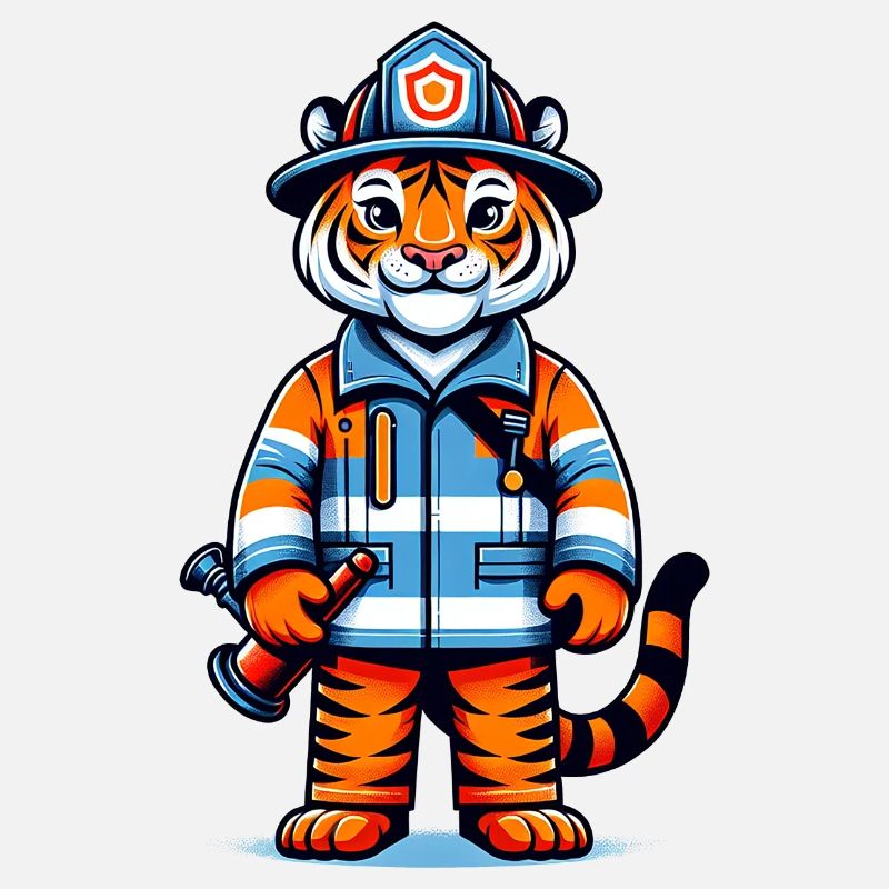 Pompier tigre mignon