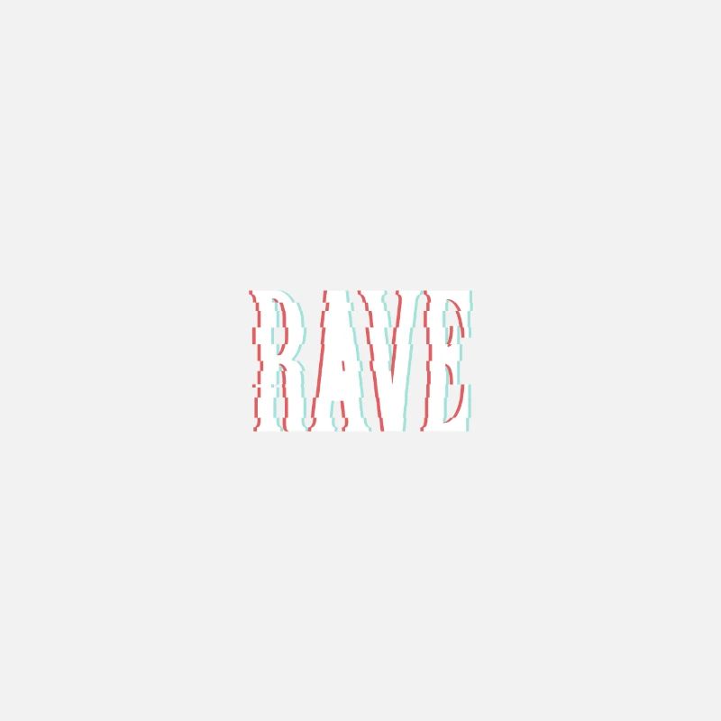 Rave electronic music. Distorted optics