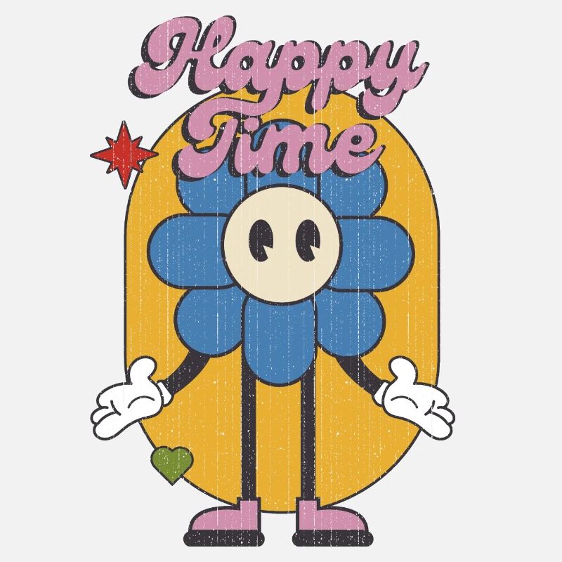 Graphique positif et heureux
