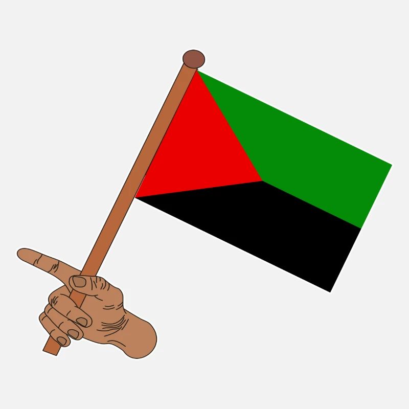 Drapeau de la martinique dans la main