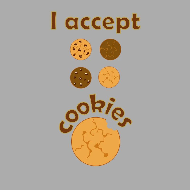 I accept cookies biscuits nerd sweets gift fun