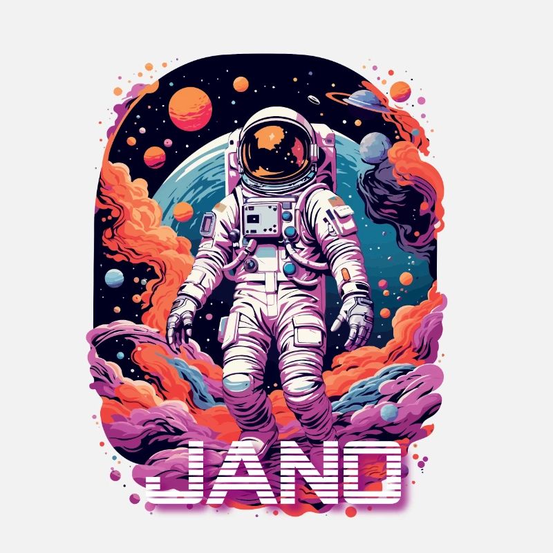 JANO - Beau prénom de garçon avec astronaute cool