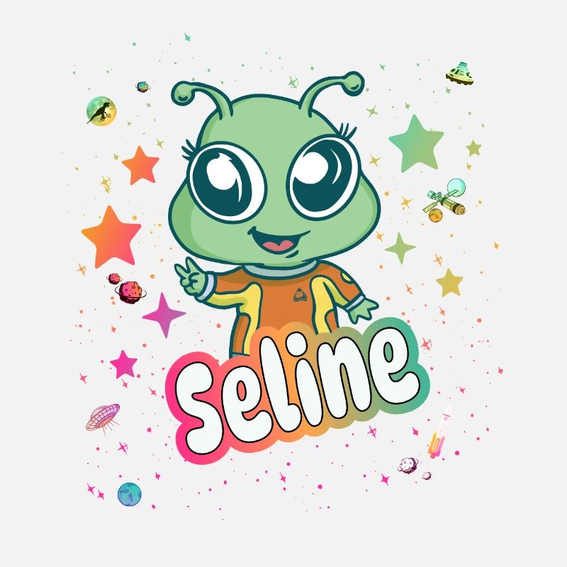 SELINE - Schöner Mädchen Name mit süßem Alien