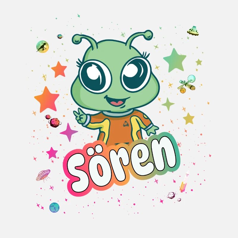 SÖREN - Schöner Junge Name mit süßem Alien