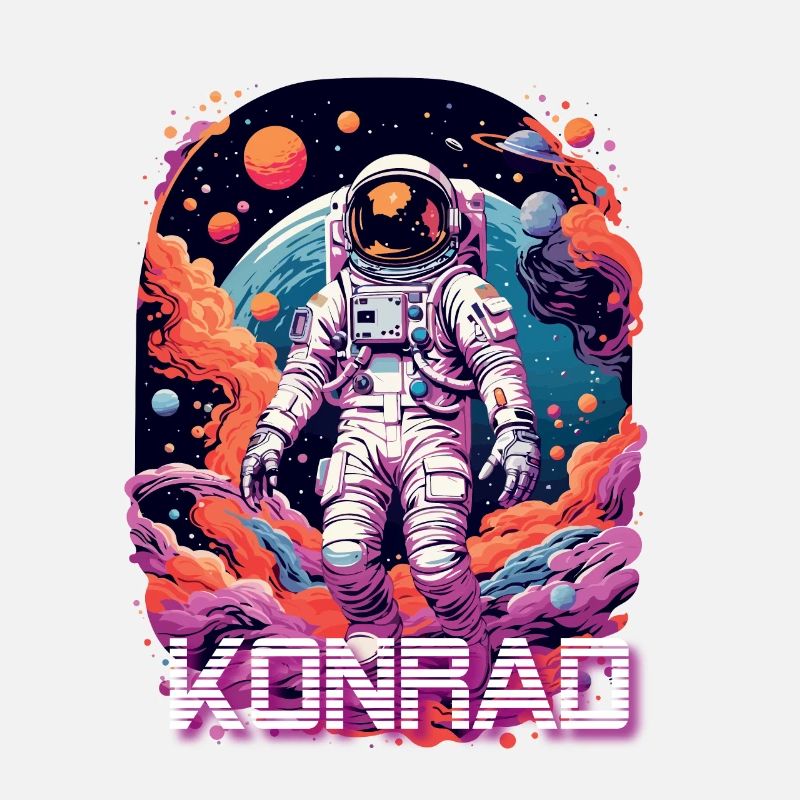 KONRAD - Schöner Jungen Name mit coolem Astronaut