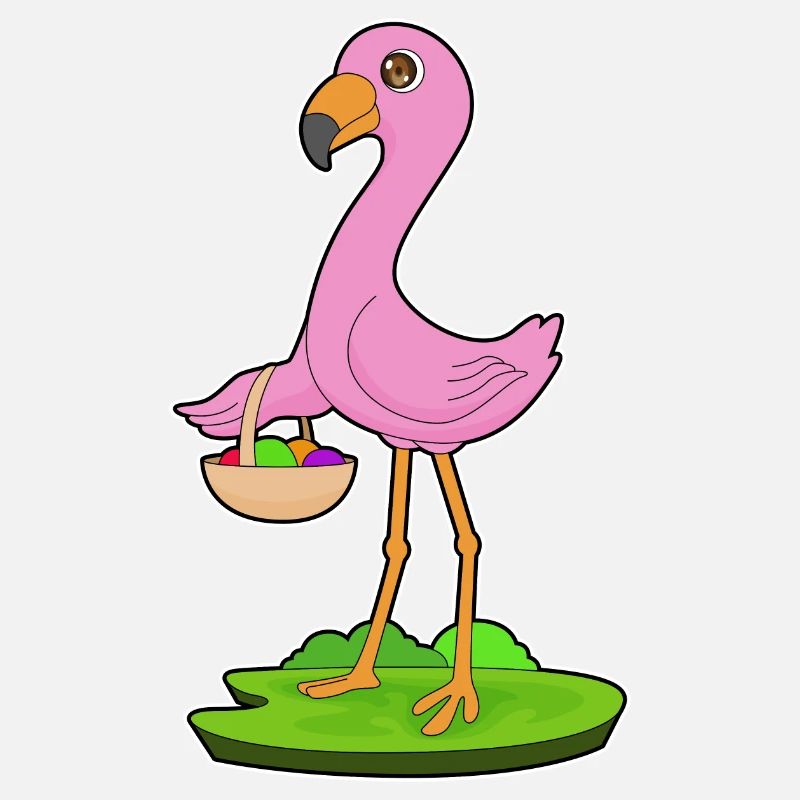 Flamingo Fruit Basket
