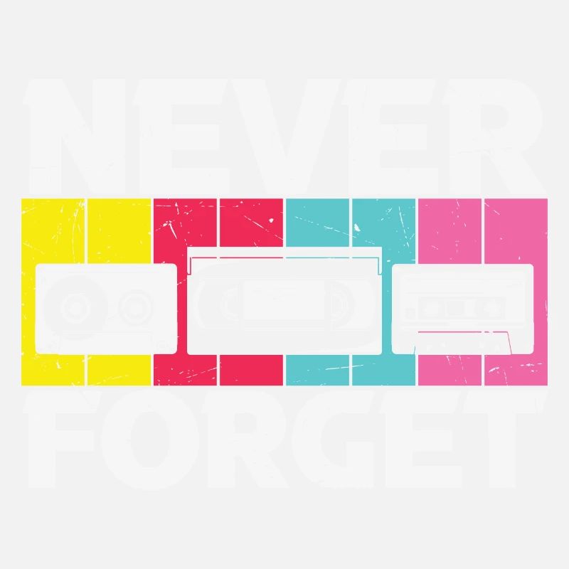 Cassette Floppy VHS Retro Childhood Memory