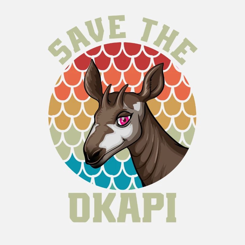 Okapi coucher de soleil Animal