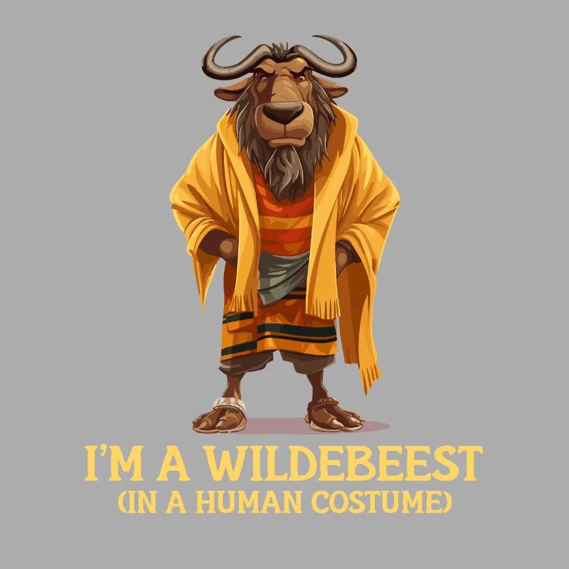 Ich Bin Ein Gnu Witziges Halloween Kostüm Gnu