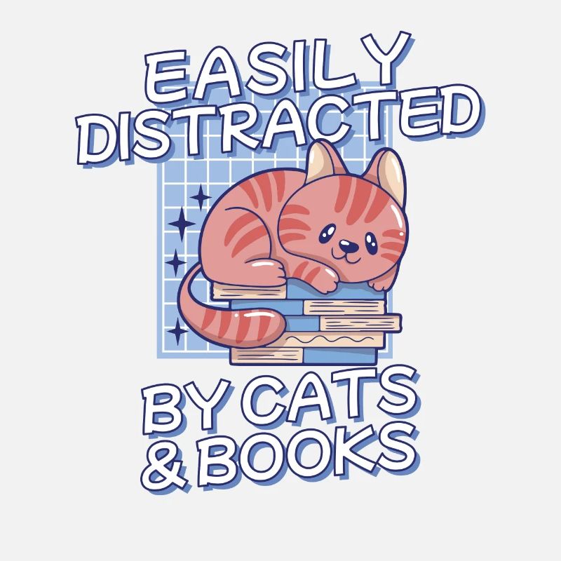Leicht Ablenkbar Durch Katzen und Bücher