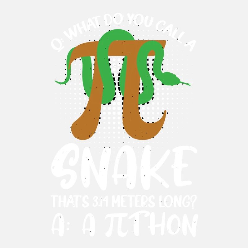 Mathématicien Professeur de mathématiques Pi-Tag Snake