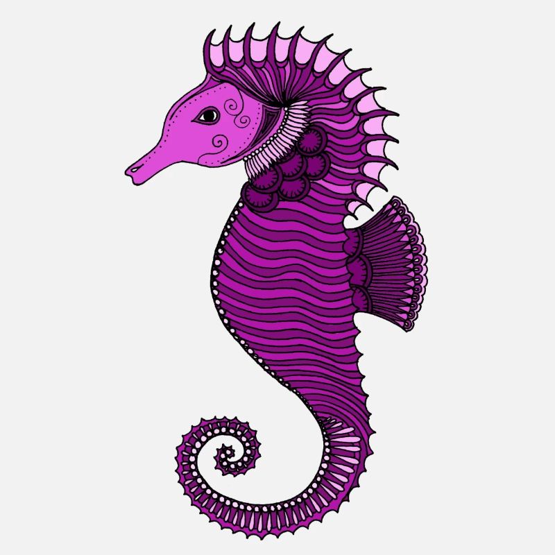 Hippocampe rose