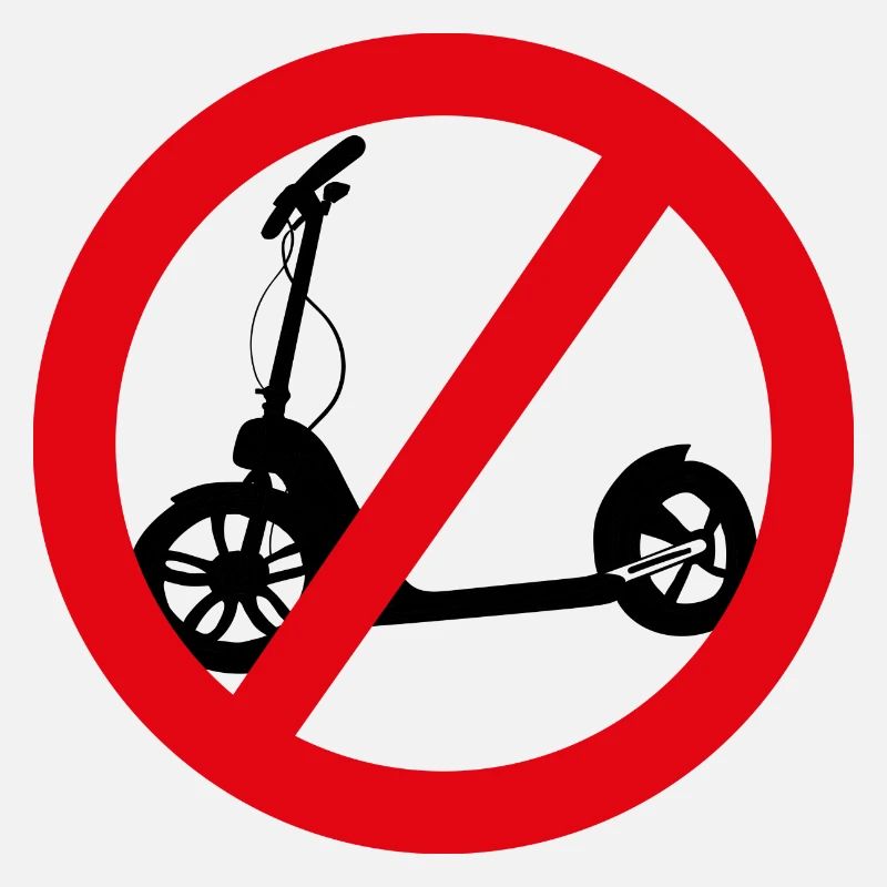 Pas de scooters autorisés anti-scootering