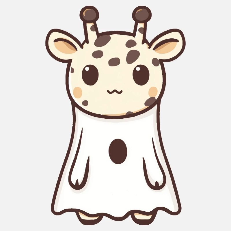 Giraffe Halloween Comic Geist