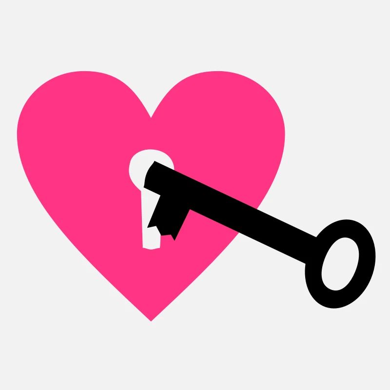 key and heart