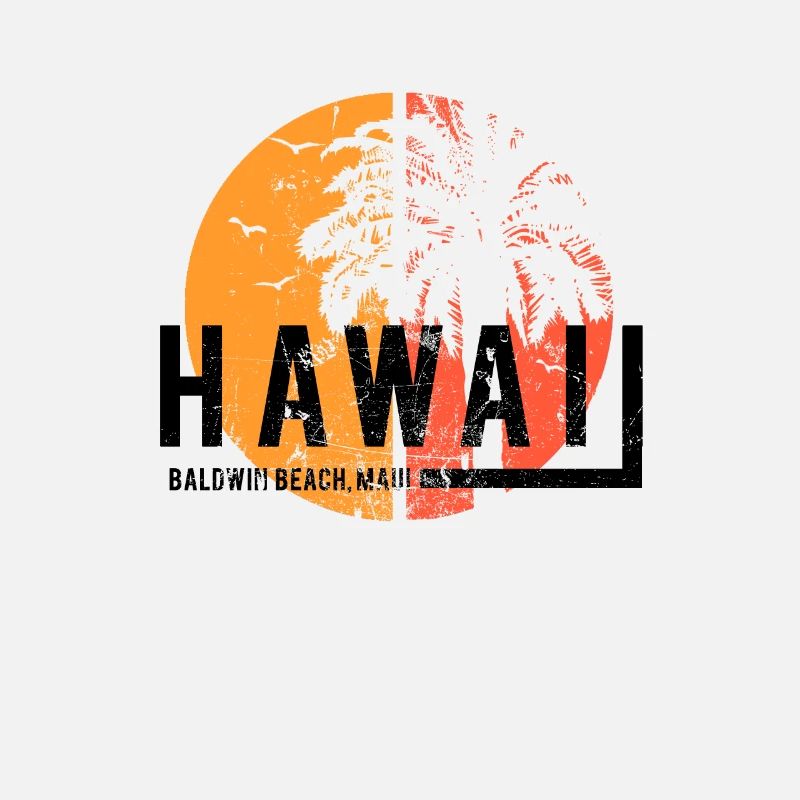 Artistic Baldwin Beach Maui Hawaii Cool Palm Tree