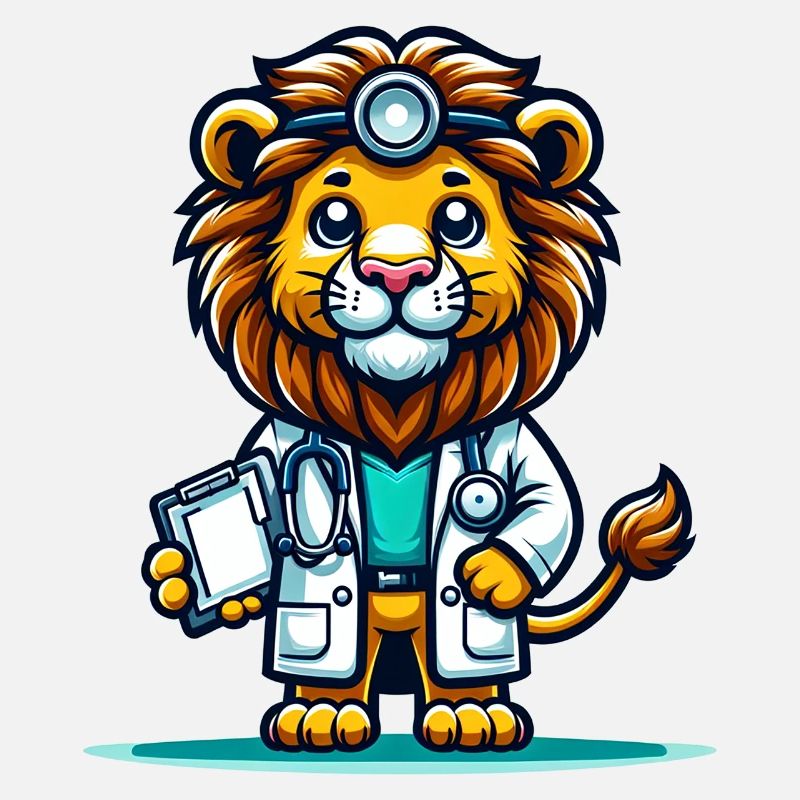 Cute Lion Doctor