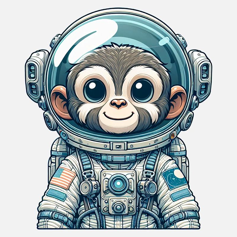 Singe Astronaute Mignon