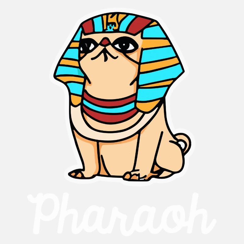 Pharao Mops Hund Geschenk Pugs