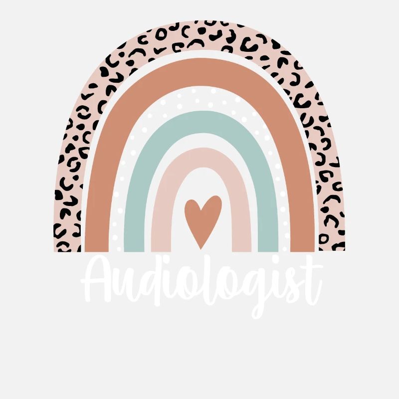 Audiologe Regenbogenleopard Lustiger Audiologe