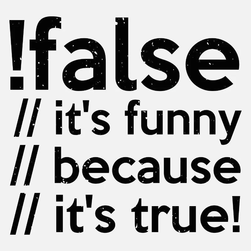 Programmeur faux vrai Code étudiant informaticien