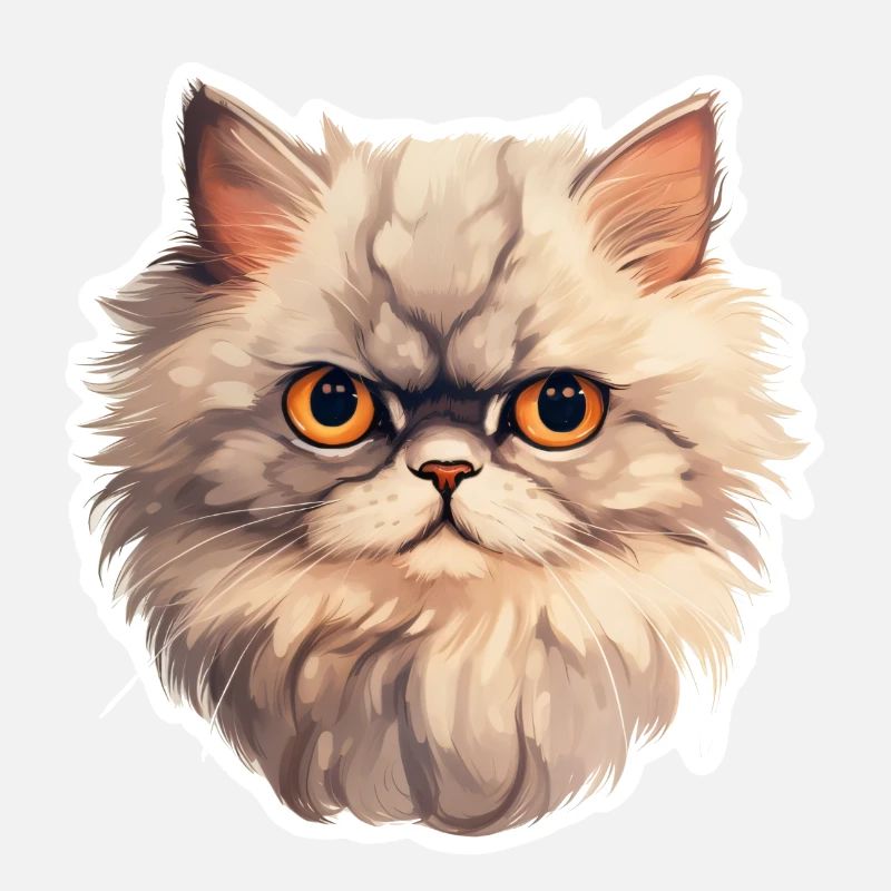 Tête de chat persan