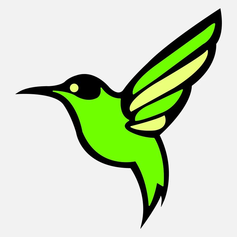 Silhouette d'oiseau colibri